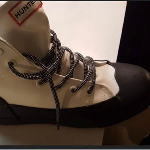 Hunter for Target Black DippedCanvas High Top Rain Boots